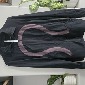 Lululemon Black Jacket with Purple Logo